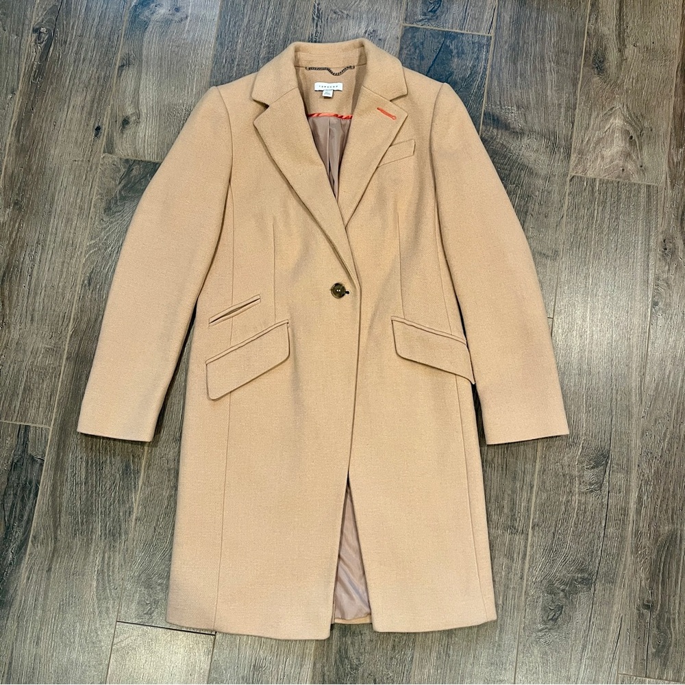Topshop | Wool-blend Tailored Coat